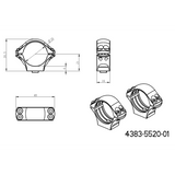 30mm scope rings | one-piece picatinny base with QD levers