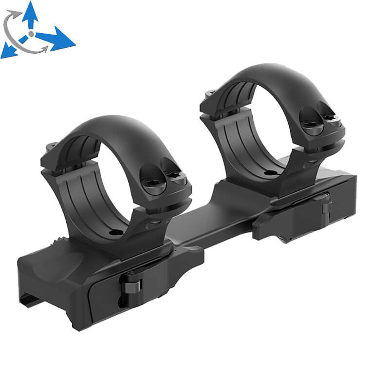 34mm scope rings | one-piece picatinny base with QD levers