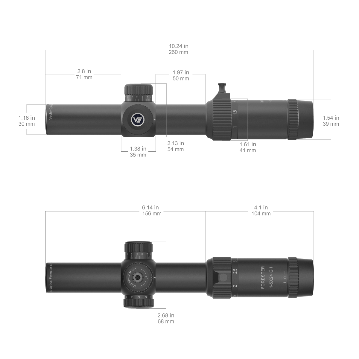 Vector Optics Forester 1-5x24SFP GenII rifle scope