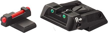 HK VP9, SFP9, VP40, P30, HK45 adjustable sight set with fiber optics