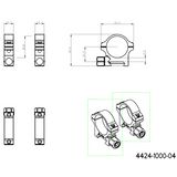 30mm scope rings | Picatinny base with screw nut